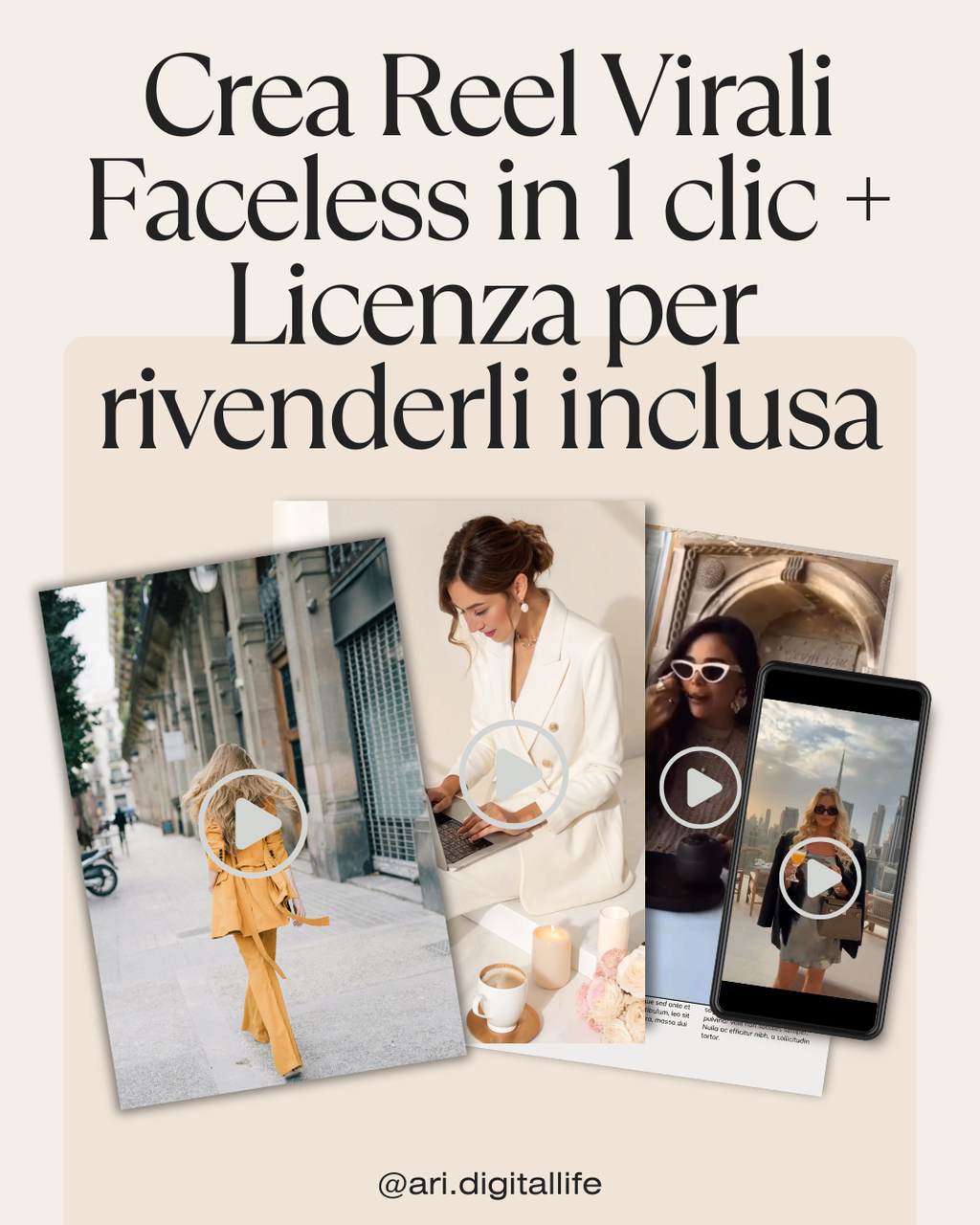 🎥 210+ Video Verticali Pronti da Usare per i Tuoi Reel Faceless