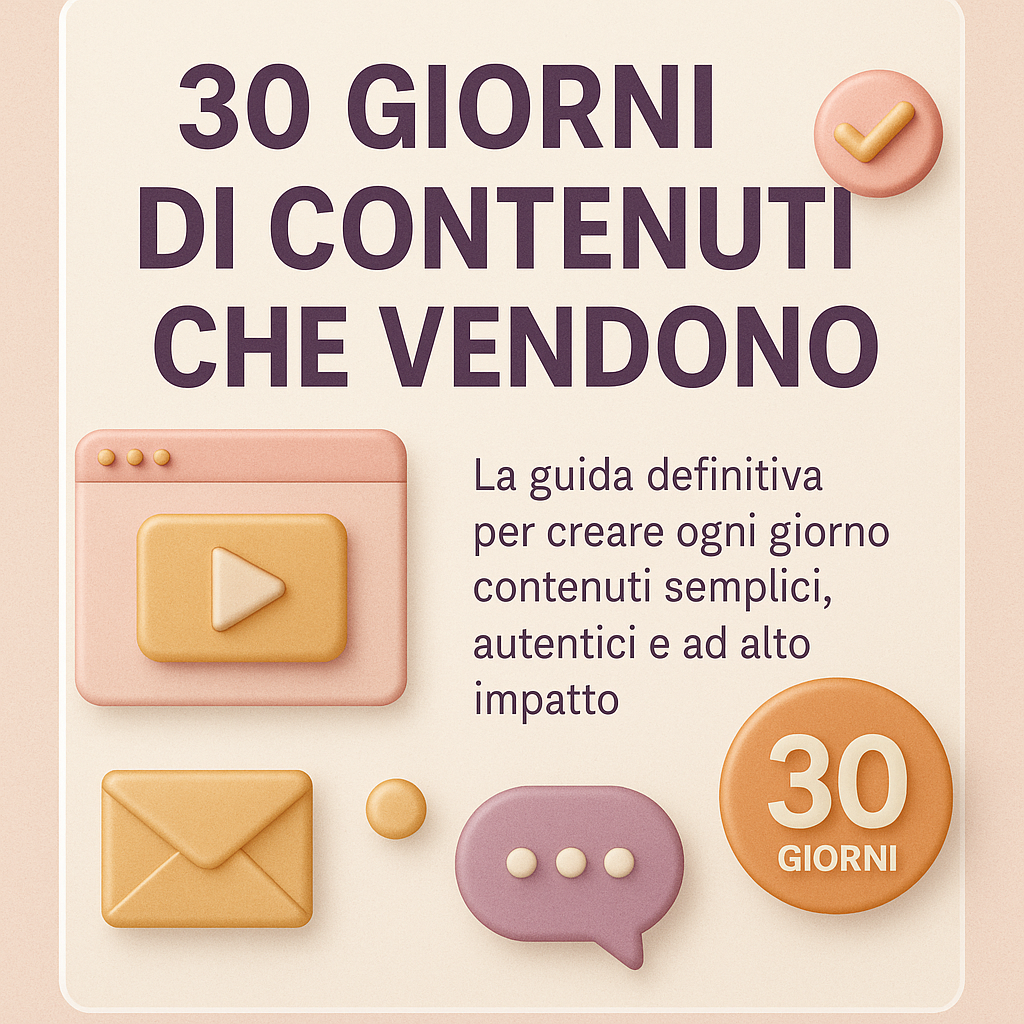 30 Giorni di Contenuti che Vendono